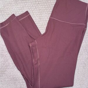 Lululemon camel brown Ribbed Leggings